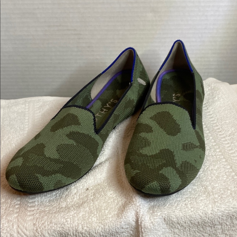 Rothy's Green Camouflage Flats